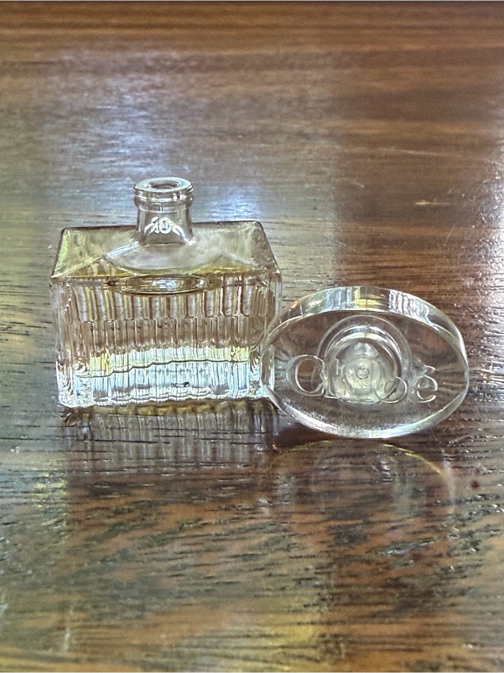 Chloe Clear Glass Miniature Perfume Bottle - Clear